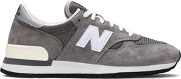 New Balance: Серые кроссовки 