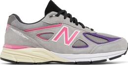 New Balance: Серые кроссовки 