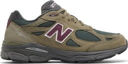New Balance: Зелёные кроссовки 