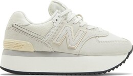 New Balance: Белые кроссовки  574
