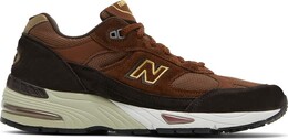 New Balance: Коричневые кроссовки  991