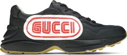 Gucci: Чёрные кроссовки  Rhyton