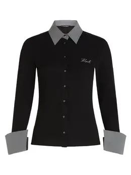 Karl Lagerfeld: Чёрная рубашка  Signature