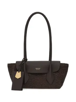 Ferragamo: Коричневая сумка-шоппер 