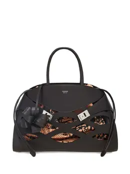 Ferragamo: Коричневая сумка-шоппер 