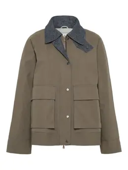 Brunello Cucinelli: Коричневая куртка 