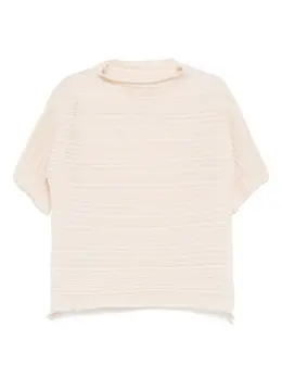 Pleats Please Issey Miyake: Прозрачный топ 