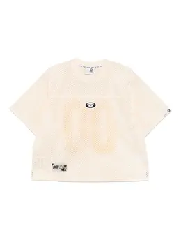 AAPE BY *A BATHING APE®: Белая футболка 