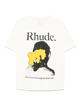 RHUDE: Футболка с принтом 