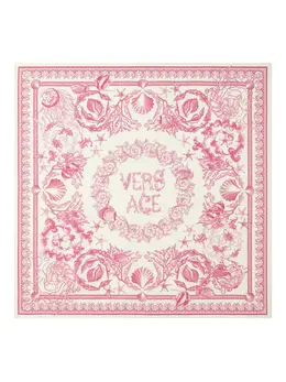 Versace: Розовый шарф  Barocco