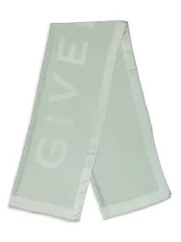 Givenchy: Зелёный шарф 