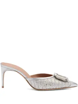 Malone Souliers: Серебристые сабо 