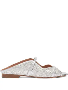 Malone Souliers: Серебристые сандалии 