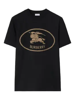 Burberry: Хлопковая футболка 