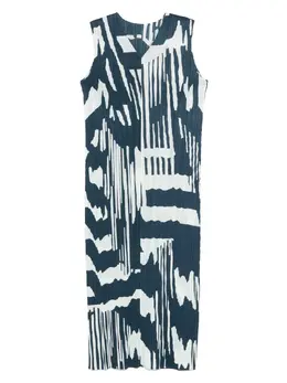 Pleats Please Issey Miyake: Платье с принтом 