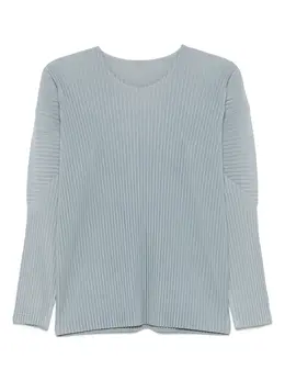Homme Plissé Issey Miyake: Светлая футболка 