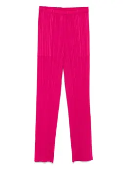 Pleats Please Issey Miyake: Розовые брюки 