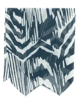Pleats Please Issey Miyake: Голубой шарф 