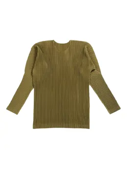 Homme Plissé Issey Miyake: Зелёная футболка 