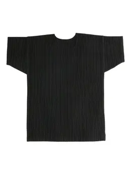 Homme Plissé Issey Miyake: Чёрная футболка 