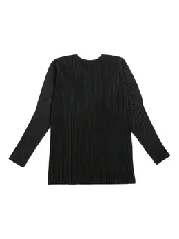 Homme Plissé Issey Miyake: Чёрная футболка 