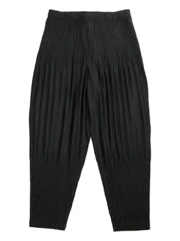 Homme Plissé Issey Miyake: Чёрные брюки 