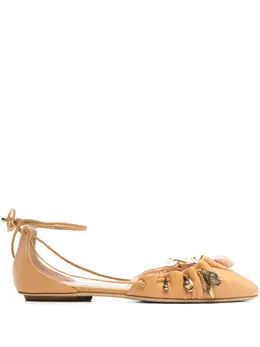 Chloé: Бежевые балетки 