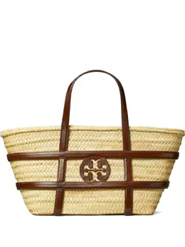 Tory Burch: Бежевая сумка-шоппер  Ella