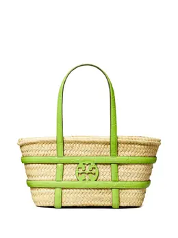 Tory Burch: Светлая сумка-шоппер  Ella