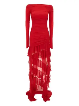 Blumarine: Платье с оборками 