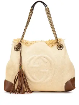 Gucci Pre-Owned: Коричневая сумка-шоппер 