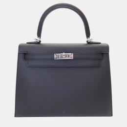 Hermes: Чёрная сумка  Kelly 25