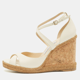 Jimmy Choo: Белые сандалии 