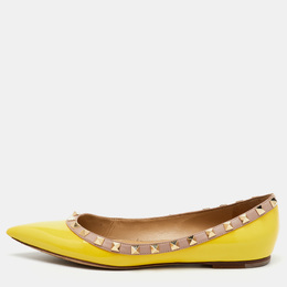Valentino: Жёлтые балетки  Rockstud