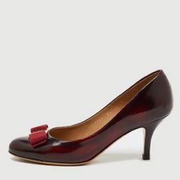 Salvatore Ferragamo: Бордовые туфли  Vara Bow