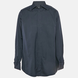 Ermenegildo Zegna: Синяя рубашка 