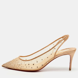 Christian Louboutin: Бежевые туфли 