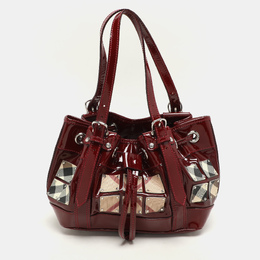 Burberry: Красная сумка 