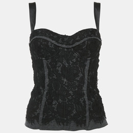Dolce & Gabbana: Чёрный топ 