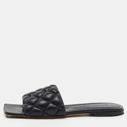 Bottega Veneta: Чёрные сандалии  Lido