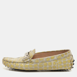 Tod's: Жёлтые лоферы 