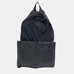 Bottega Veneta: Чёрный рюкзак 