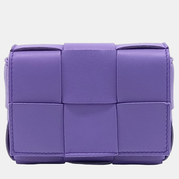 Bottega Veneta: Фиолетовая сумка  Candy Cassette