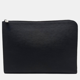 Louis Vuitton: Чёрная сумка  Pochette