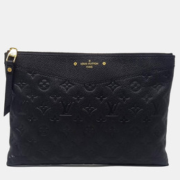 Louis Vuitton: Чёрный клатч 