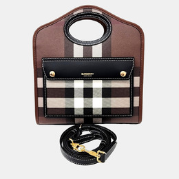Burberry: Коричневая сумка  Pocket