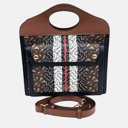 Burberry: Коричневая сумка  Monogram