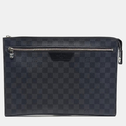 Louis Vuitton: Чёрный клатч  Pochette