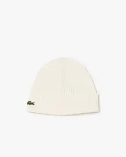 Lacoste: Белая шапка 