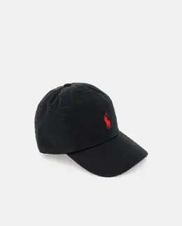 Polo Ralph Lauren: Чёрная кепка 